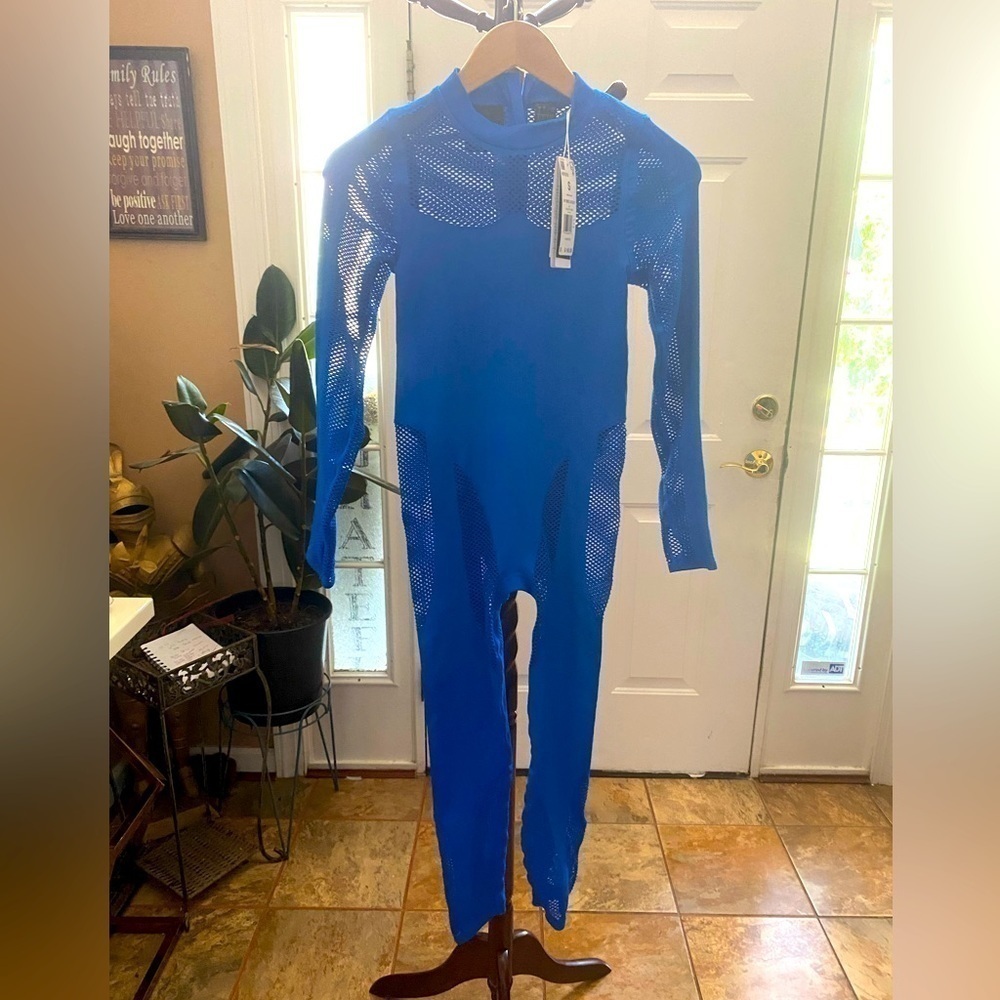 Nwt IVY PARK ADDIDAS BLUE CATSUIT SIZE S
